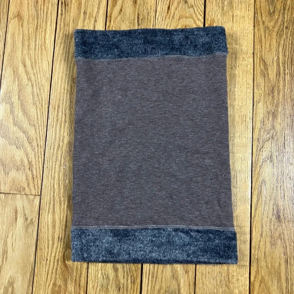 BINMEFVN Gray‎ Fleece Lined Neck Gaiter Warmer Scarf Winter Snood